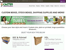 Tablet Screenshot of cactuscontainers.com